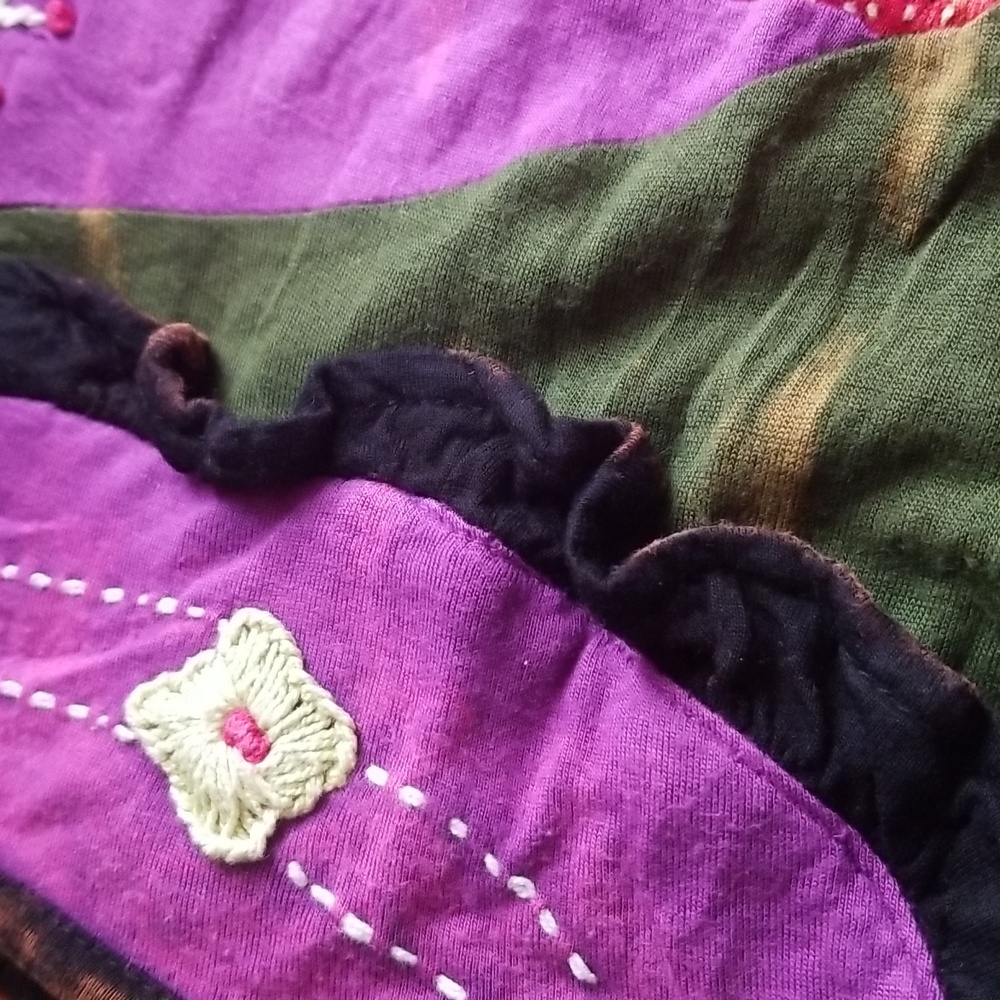 Boho Tie Dye Tank Top. Purple. Red. Black. Summer. Bohemian. - Picture 14 of 15
